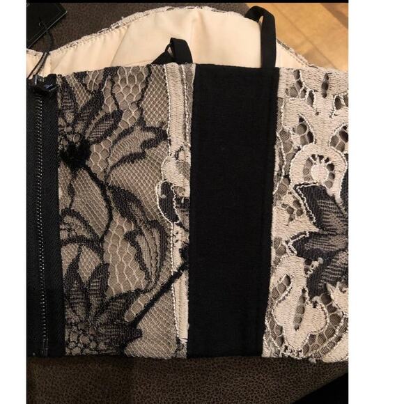 NWT bcbgmaxazria Corset in black & tan size medium - Picture 8 of 12